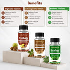 Ashwagandha, Triphala, Brahmi Tablet Combo
