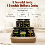 Ashwagandha, Brahmi, Moringa, Karela Jamun & Triphala Powder Combo