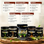 Ashwagandha, Brahmi, Moringa, Karela Jamun & Triphala Powder Combo