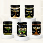 Ashwagandha, Brahmi, Moringa, Karela Jamun & Triphala Powder Combo