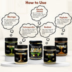 Ashwagandha, Brahmi, Moringa, Karela Jamun & Triphala Powder Combo
