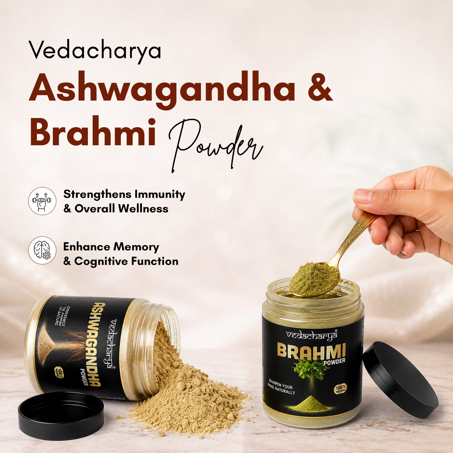 Ashwagandha & Brahmi Powder Combo