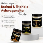 Ashwagandha, Triphala, Brahmi Powder Combo