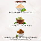 Ashwagandha, Triphala, Brahmi Powder Combo