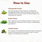 Ashwagandha, Triphala, Brahmi Powder Combo
