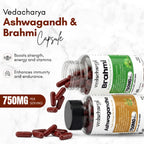Ashwagandha, Brahmi Capsules Combo