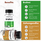 Ashwagandha, Brahmi Capsules Combo