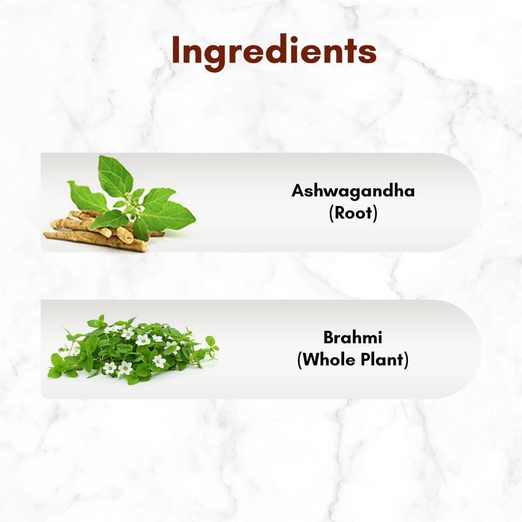 Ashwagandha, Brahmi Capsules Combo