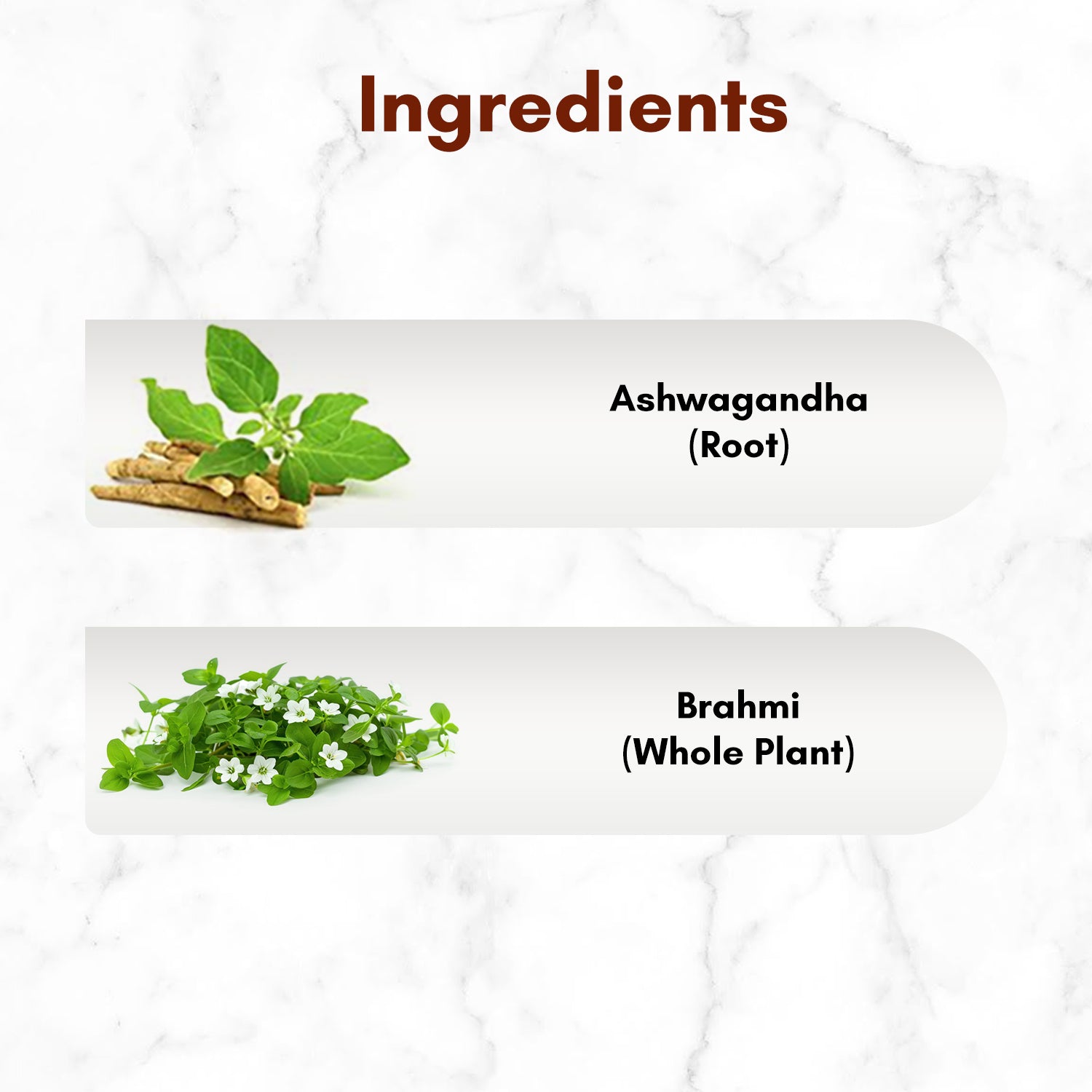 Ashwagandha, Brahmi Capsules Combo
