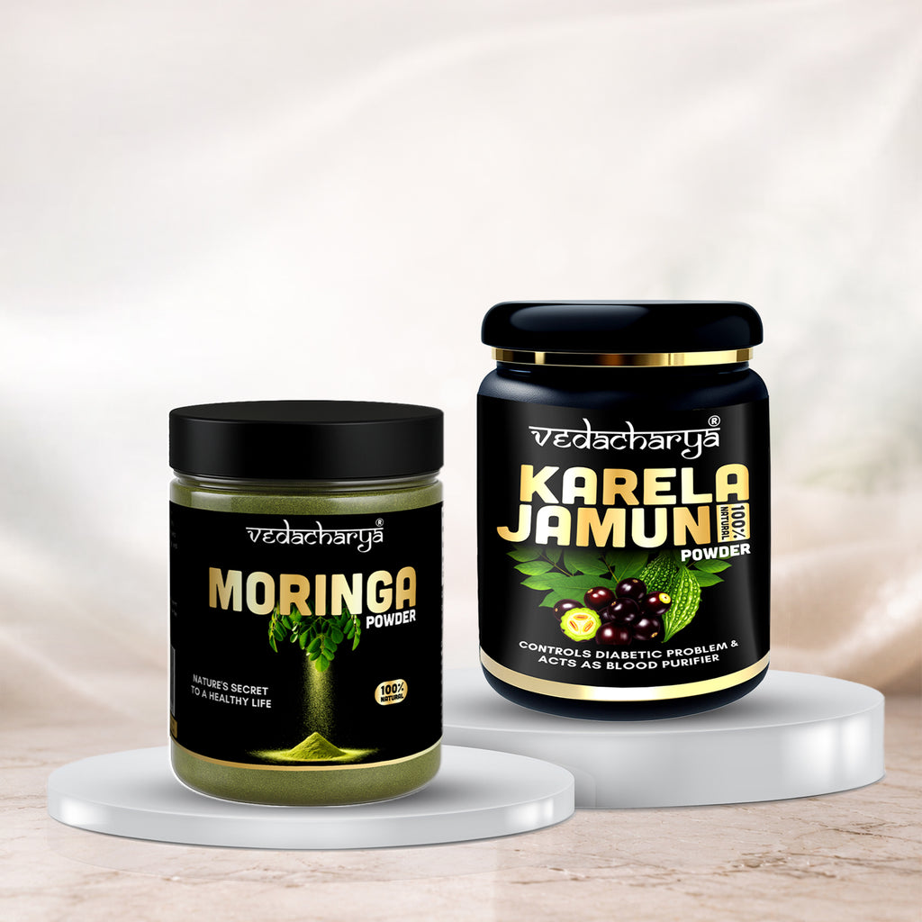 Karela Jamun & Moringa Powder Combo