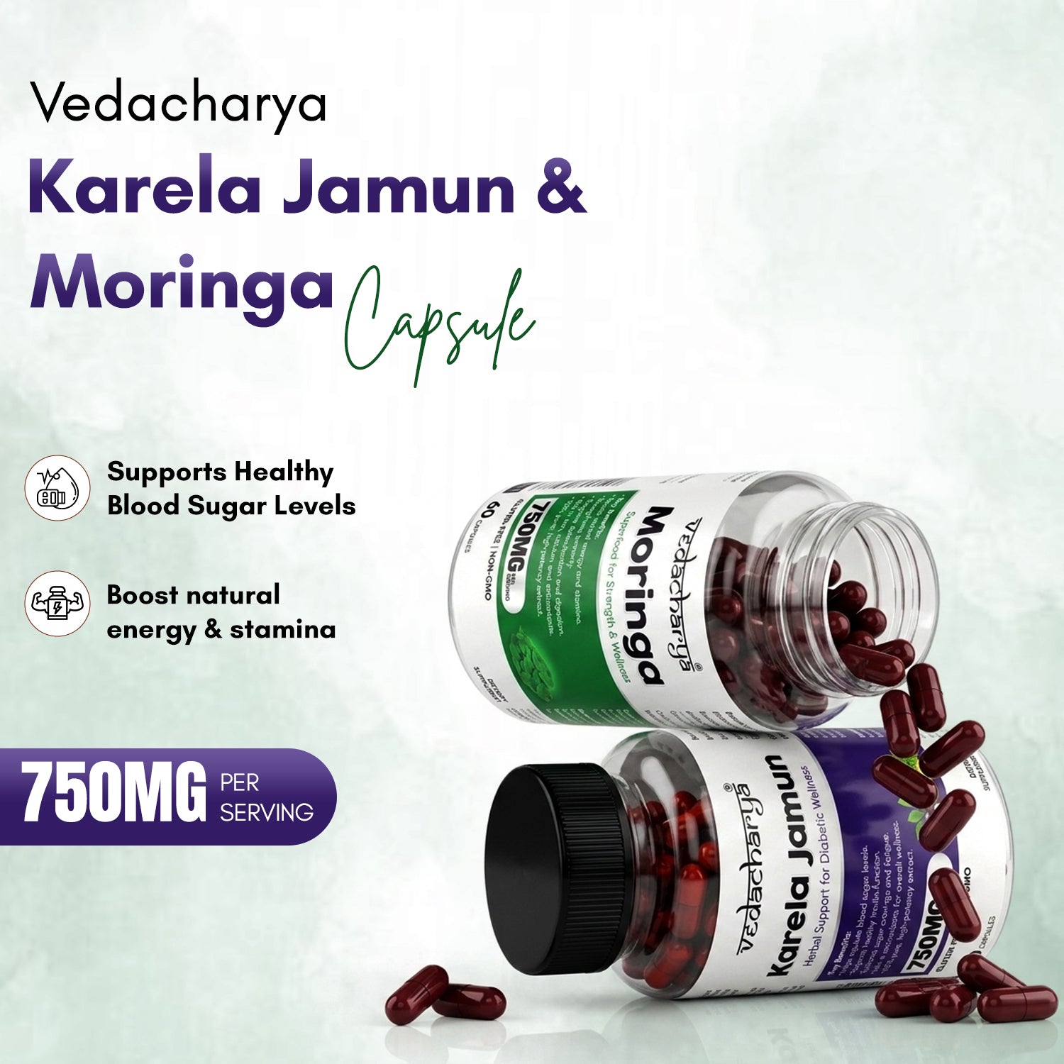 Karela Jamun, Moringa Capsules Combo