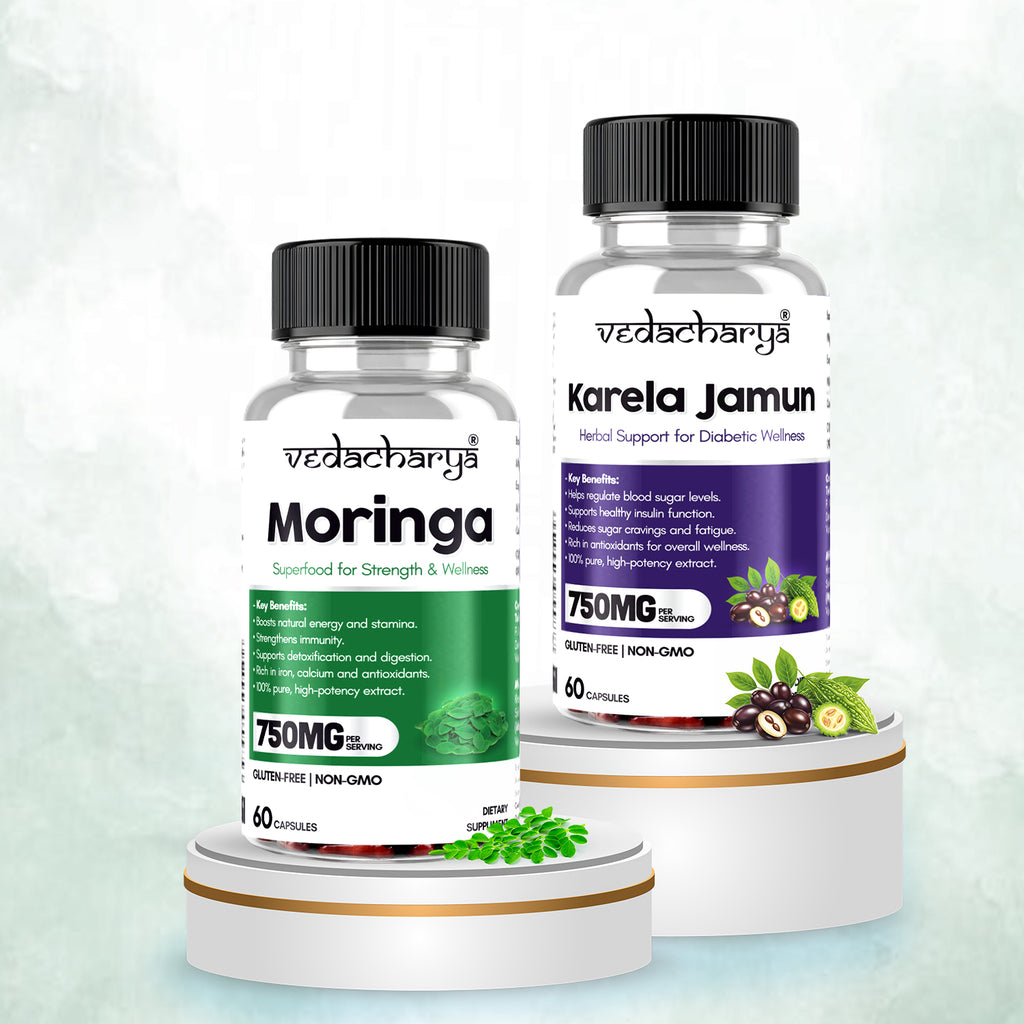 Karela Jamun, Moringa Capsules Combo