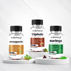 Ashwagandha,Triphala & Moringa Capsules Combo