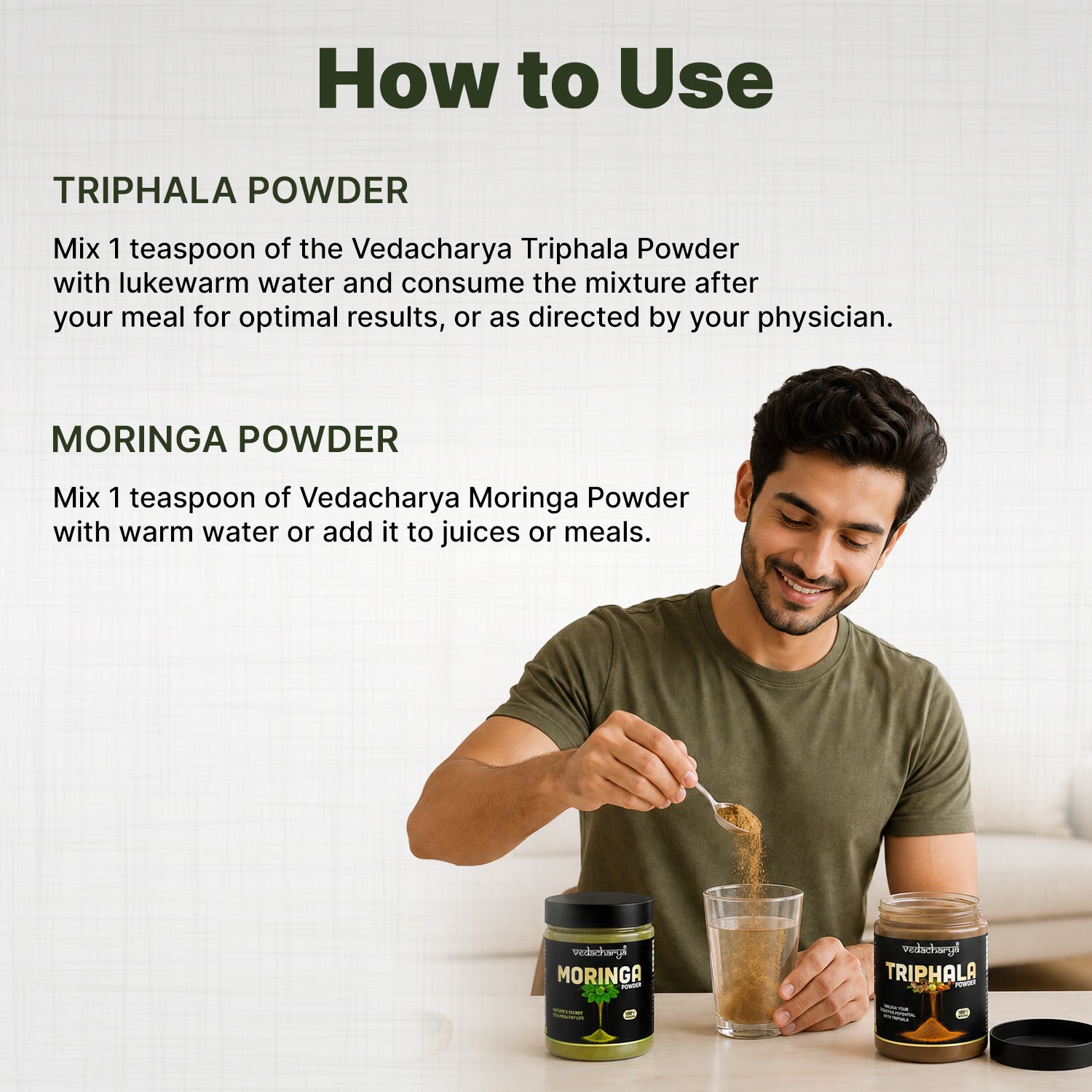 Triphala & Moringa Powder Combo