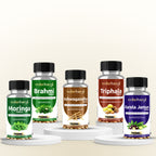 Triphala, Brahmi, Ashwagandha, Karela Jamun & Moringa Tablets Combo