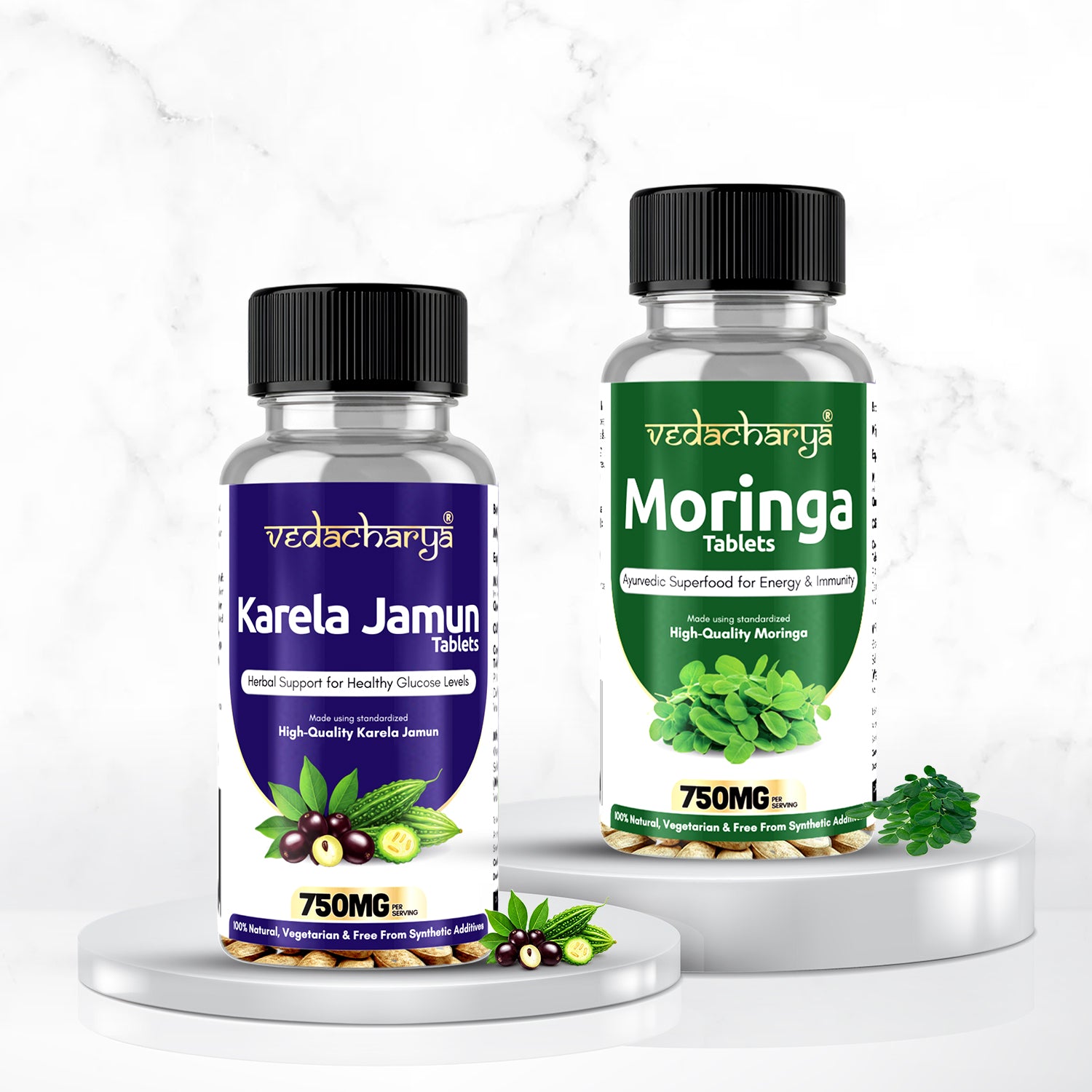 Moringa & Karela Jamun Tablets Combo