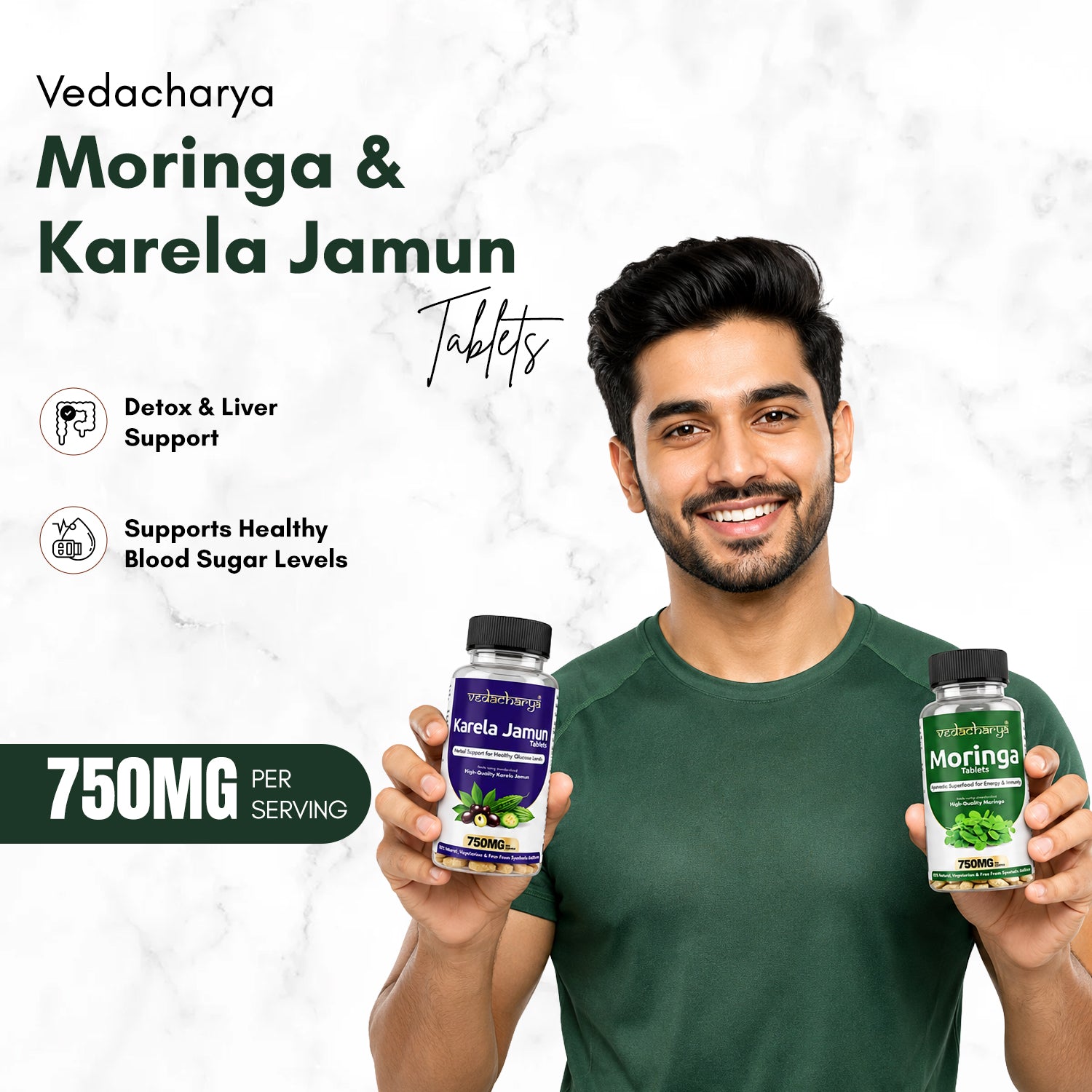 Moringa & Karela Jamun Tablets Combo