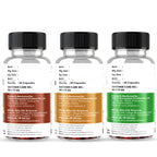 Vedacharya Ashwagandha, Triphala & Brahmi Capsules Combo