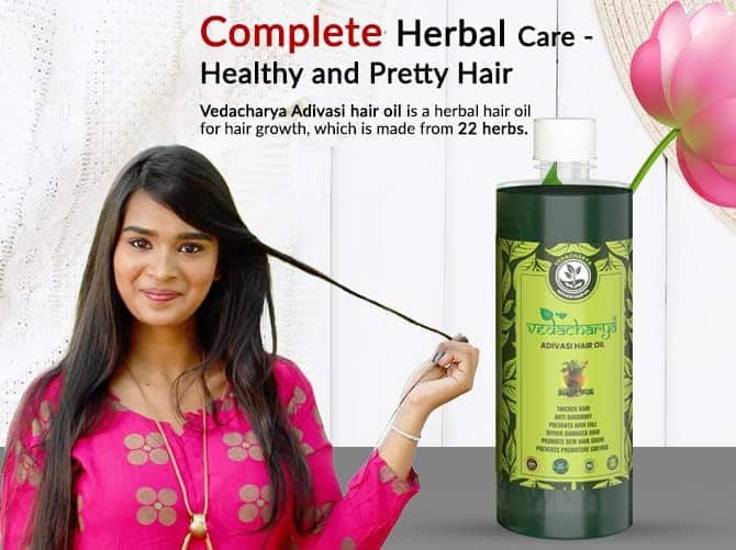 Vedacharya Hair oil & Hair Growth Capsules Combo